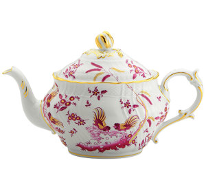 Ginori Oro Di Doccia Magenta Teapot w/Cover - 30 oz.